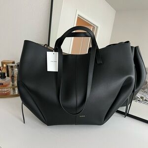 Polene Cyme Black Tote Large